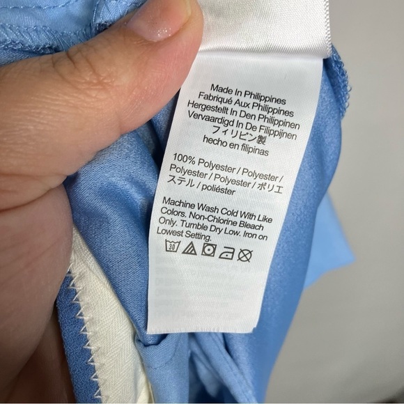 J. Crew blue wide leg pleated slacks size 12 new with tags - Picture 8 of 8